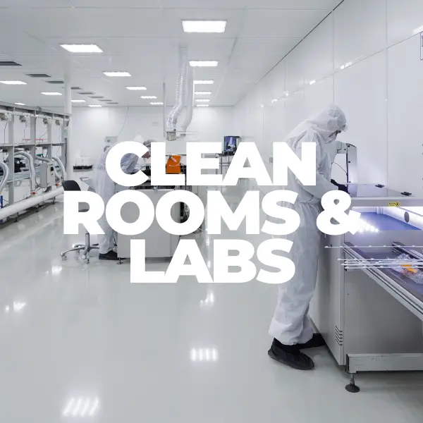 Sterile clean room and laboratory janitorial services for high-tech and medical facilities