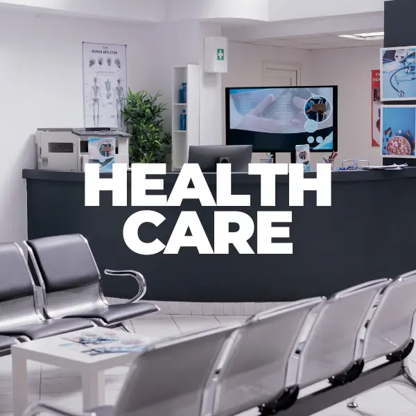 Healthcare facility cleaning services for hospitals, clinics, and medical offices.