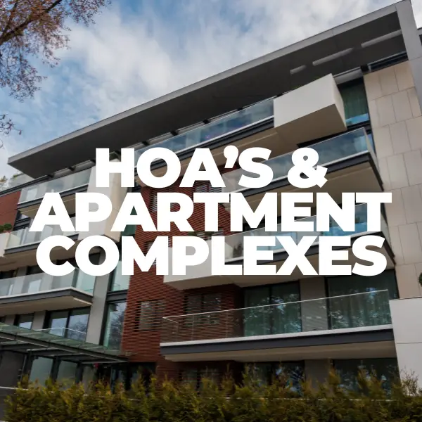 Professional janitorial services for HOA communities, apartment complexes, and townhomes.