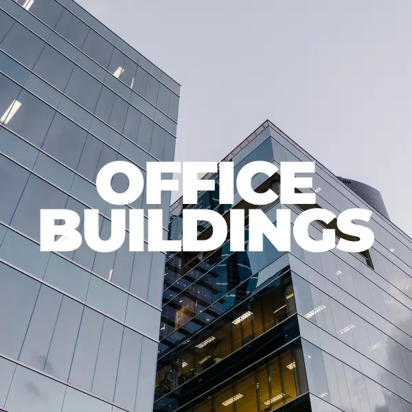 Office building janitorial services for commercial spaces, high-rises, and corporate facilities